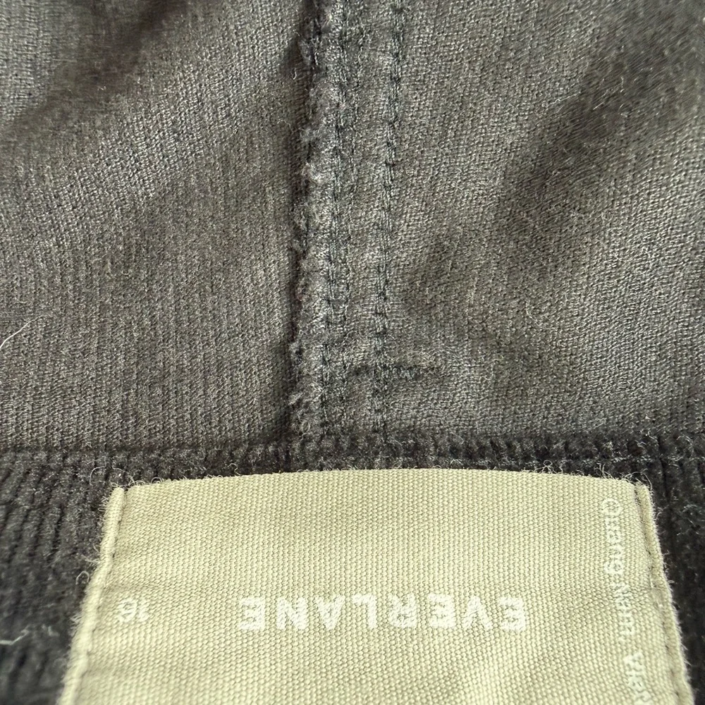 Everlane Sailor Corduroy Pants Womens 16 Black High Rise Wide Leg - Picture 5 of 8
